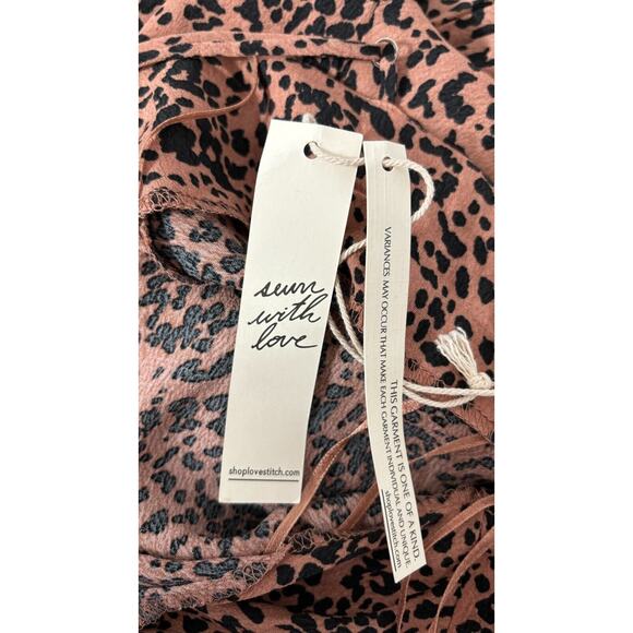 Lovestitch Womens Animal Print Cowl Neck Sleeveless Maxi Dress Size Small NWT - Picture 10 of 11